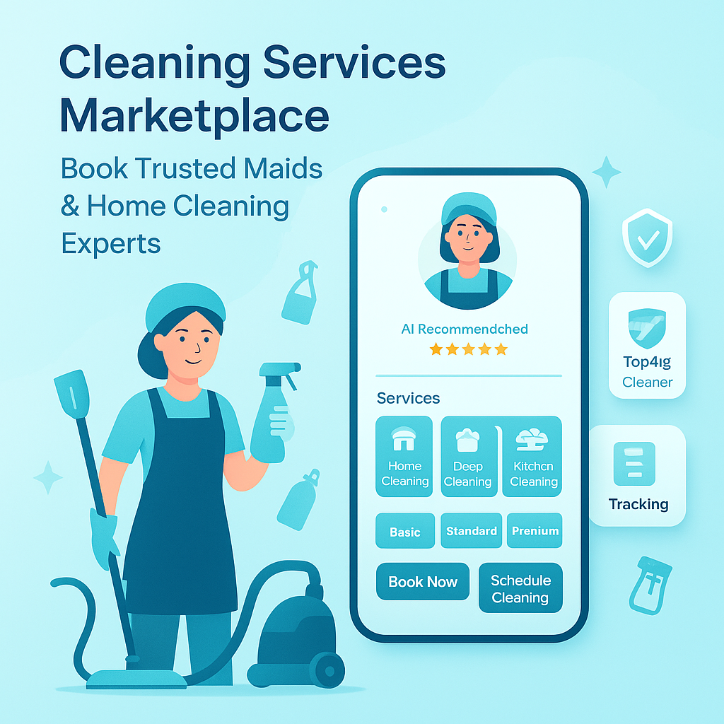 ⭐ Housemaid & Cleaning Services Marketplace
